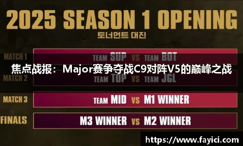 焦点战报：Major赛争夺战C9对阵V5的巅峰之战